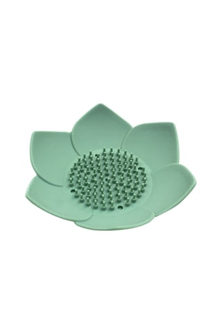 Banyo Ev Ve Yaşam Lotus Sabun Kutusu Sabun Tepsisi Tutacağı Kutu Konteyner, Yeşil