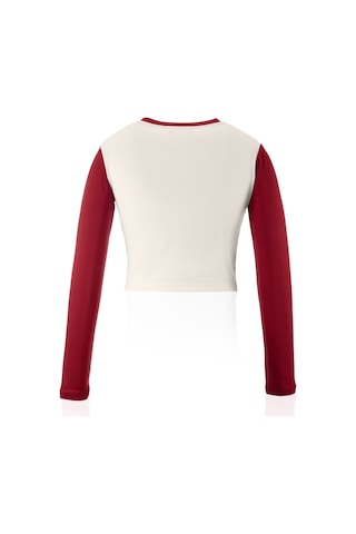 Gsstore Galatasaray Kadın Sweatshirt K242187 Ekru-bordo