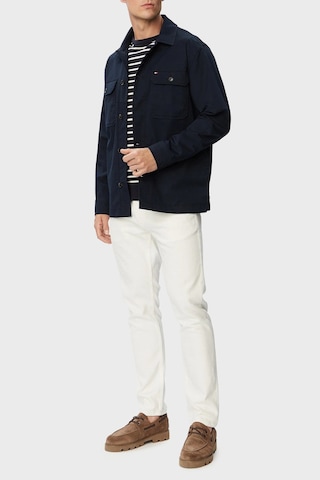 Tommy Hilfiger Logolu Pamuklu Regular Fit Göğüs Cepli Ceket Erkek Ceket Mw0mw43471 Dw5 Lacivert