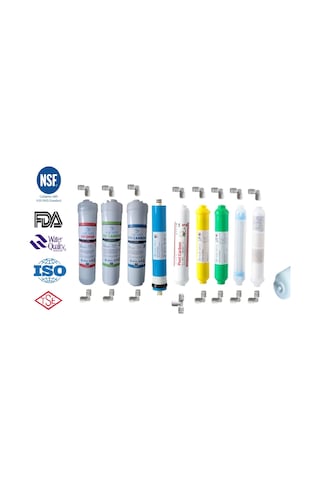 Aquafly 12" Inline 9 Filtre 12 Aşama Kapalı Su Arıtma Filtresi