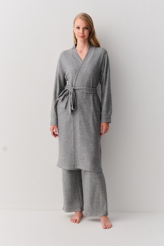 Suwen Strite Uzun Sabahlık Sh26253615l051 Gri Melanj