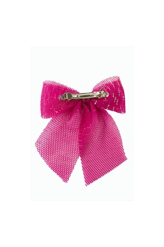 Tül Otomatik Toka 15 Cm Pembe
