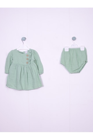 Aydodo Kız Bebek Muslin Elbise Mint