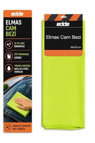 Edde Araba Araç Oto Elmas Cam Bezi 50 70 Cm Oto Detailing
