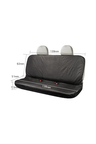 Gajeena Su Geçirmez Arka Koltuk Kılıfı - Evrensel Uyumlu, Kolay Kurulumlu, Dayanıklı Siyah Kumaş 112 Karakter