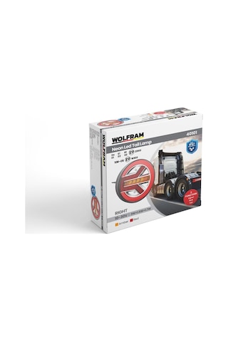 Wolfram-led Yuvarlak 3 Fonksiyonlu Hamburger Stop-sinyal-park Lambası 10-30v E9 Belgeli Sağ