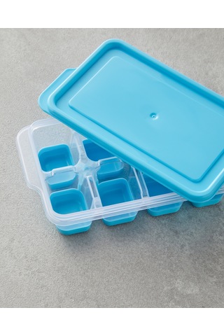 Posuda Plastik Buz Kalıbı Mavi Mavi