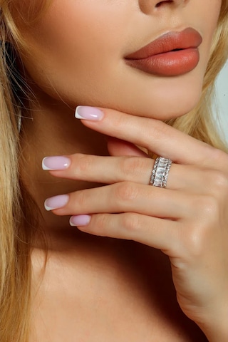 Reva Boyut Ayarlanabilir Şerit Takı Yüzüğü 180632711 Gri