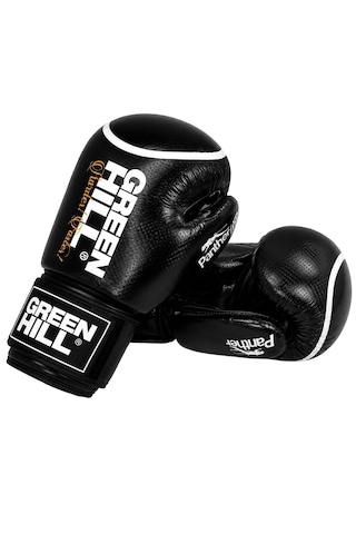 Green Hill Panther Carbon Deri Boks Ve Kick-boks Eldiveni Siyah