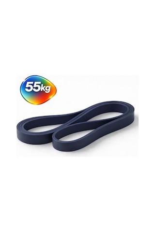 Evapera Tekli Fitness Pilates Cross Barfiks Spor Direnç Lastiği Kas Geliştirme Training Bandı Bant 1 Adet Lacivert 55kg Çok Renkli