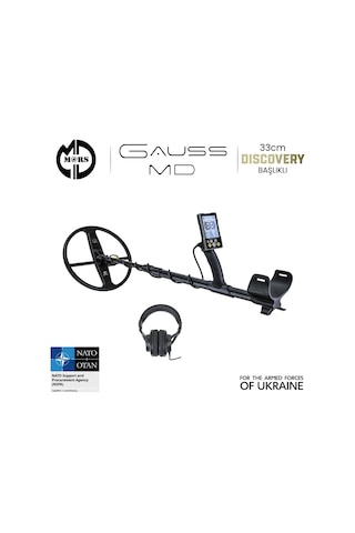 Gauss Md Dedektör Discovery 33cm Başlık + Kulaklık