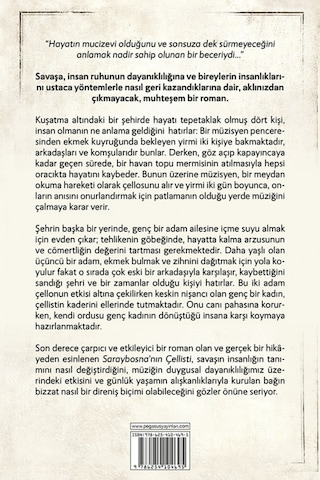Saraybosna Nın Çellisti Pegasus Yayınları Ciltli