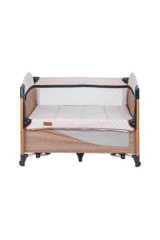 Mamma Luxury Alüminyum Anne Yanı Organizerli Dönenceli Park Yatak Beşik 70 X 110 Cm.