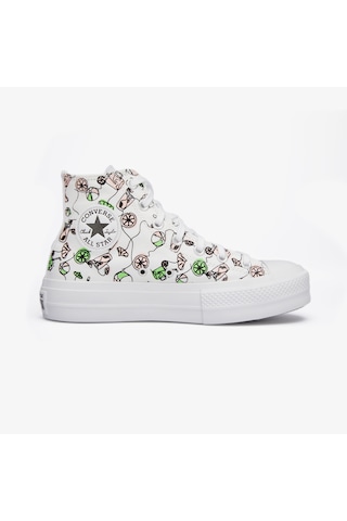 Converse Chuck Taylor All Star Lift Pink Lemonade Unisex Beyaz Platform Sneaker