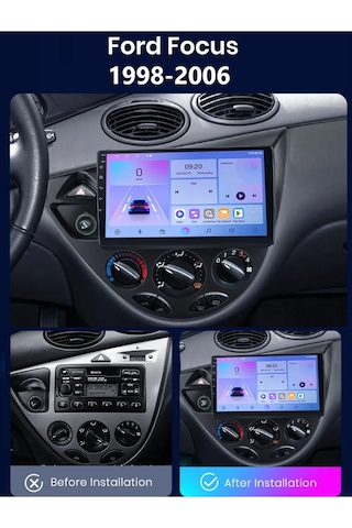 Focus 1 Android Multimedya 2gb Ram/32gb Carplay 9 İnc Hd Ips+ Park Kamerası  9"