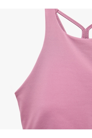 Koton Slim Fit İp Askılı Kolsuz Sırt Detaylı Kaplı Sporcu Sütyeni Pembe 7wak30080nk Gülkurusu