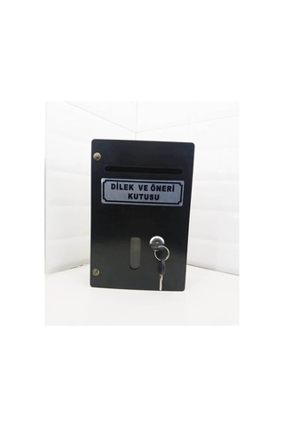 Siyah Büyük Boy Ahşap Dilek Ve Öneri Kutusu