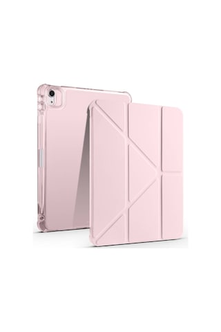 Apple Uyumlu iPad Air 11 2025 M3 Kılıf Zore Tri Folding Kalem Bölmeli Standlı Kılıf Kapaklı Kılıf