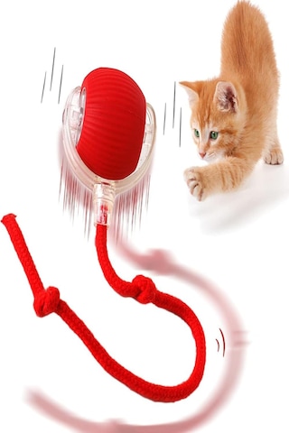 Tineke Hareketli Otomatik Yuvarlanan Kuyruklu Top Kedi Oyuncağı