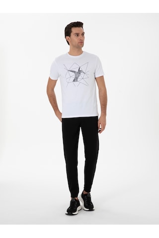 Cacharel Siyah Regular Fit Paçası Lastikli Eşofman Altı