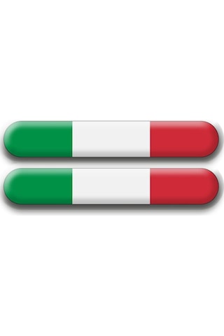 Italya Bayrak Damla Logo Sticker