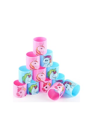 4 Adet Stres Yayı Unıcorn Stres Oyuncakları Akordiyon Yay Stres Oyunları Eğitici Oyuncak Yay