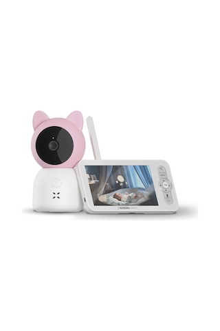 Xenon Smart Bebek Kamerası 3MP 5" Lcd Monitör - Mobil Kontrol - Ninni - Hareket Algılama, Gece Görüş Pembe-x7202 - Pembe