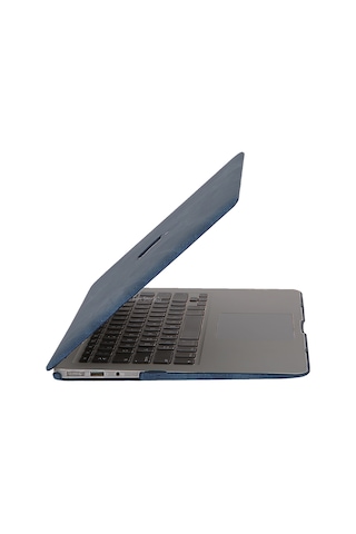 Apple Uyumlu MacBook Air Kılıf 13 İnç Kaplama Fabric01 Kumaş Eski Usb'li Model 2010-2017 A1369 A1466 İle Lacivert