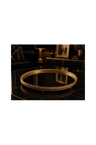 Sleep Nova Royal Mirror Gold Aynalı Dekoratif Tepsi