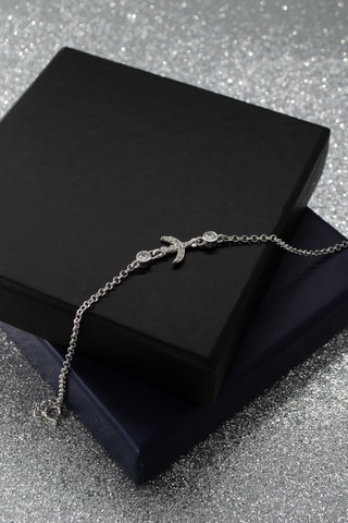 Parmas Design Kırlangıç Temalı 925 Ayar Gümüş Kadın Ayarlanbilir Bileklik - Gümüş