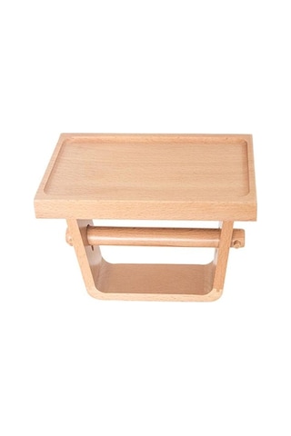 Banyo Tuvalet Kağıdı Tutucu Ev Tuvalet Kutusu Kağıt Tüp Ahşap Basit Tuvalet Rulo Tutucu Kağıt Tutucular Kahverengi Ahşap