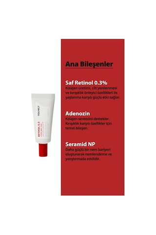 %03 Retinol İçeren   Ve Yenileyici Retinol Krem 20ml