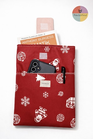 Patch&soul Kar Taneleri Kitap Ve Tablet Kılıfı 25x19 Cm El Yapımı Kılıf