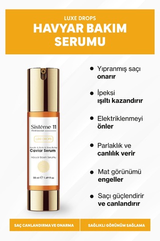 Sisteme 11 Havyar Saç Bakım Serum 50 Ml