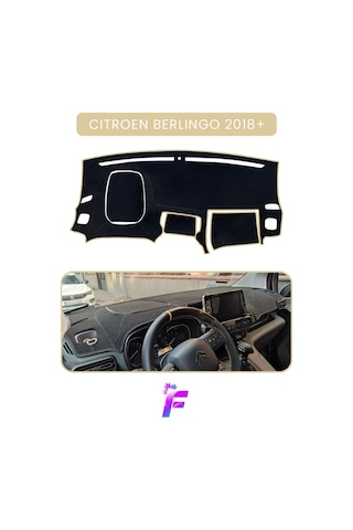 Cıtroen Berlingo 2018+ Torpido Koruyucu Güneş Ve Yansımaya Karşı Kalkan Tam Koruma Ta49 Bej