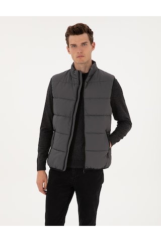 Pierre Cardin Erkek Gri Mont Yelek 50313937-vr024 Gri