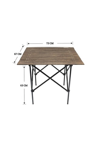 Gray Wolf Ahşap Katlanır Kamp Masası Ahşap