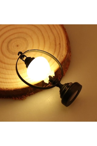 1:12 Ölçekli Dollhouse Masa Lambası Mobilya Süsleri Yaşam Sahnesi Metal Masa Işıkları Mutfak Ev İçin