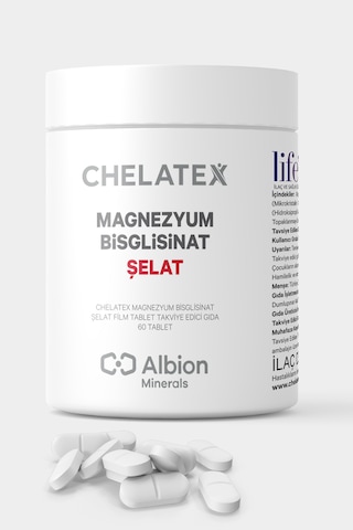 Chelatex Magnezyum Bisglisinat Şelat 60 Tablet