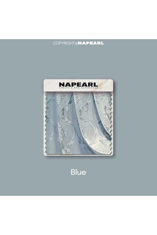 1 Pc Napearl Moda Avrupa Tarzı Tül Perdeler Yüksek Kaliteli Yumuşak Tül Perdeler Oturma Odası Yatak Odası Ev Dekor İçin Mavi