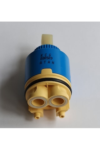 Stecell 35 MM Ayaklı Dönerek Çalışan Kartuş Krem - Mavi