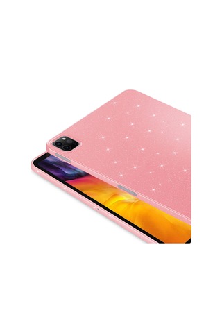 Apple Uyumlu iPad Pro 11 1/2/3/4. Nesil Tablet Kılıfı Işıltılı Parlak Görünüm Koton Case 2018-2022 Kılıf