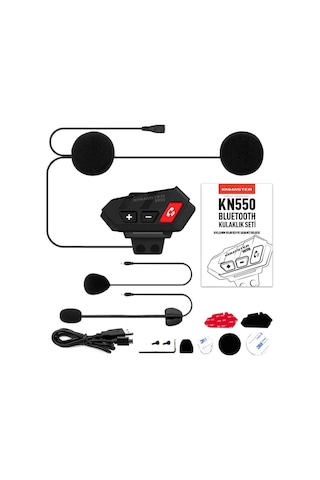 Knmaster Kn550 Motosiklet Bluetooth Kulaklık Mikrofon Seti