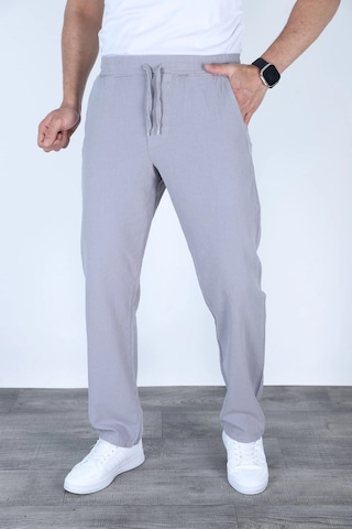 Myrab Denim Baggy Keten Pantolon Jogger Çağla Yeşili Gri
