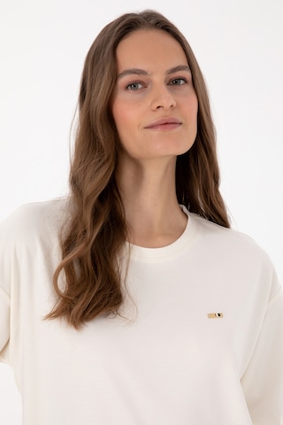 U.S. Polo Assn. Kadın Krem Bisiklet Yaka Sweatshirt 50318159-VR071