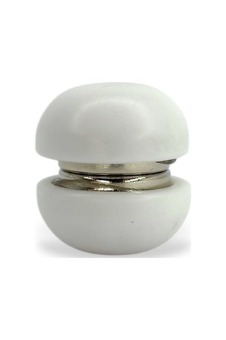 Eşarp Ve Şal Mıknatısı Soft Beyaz Renk - Başörtü Tutucu Kadın Tesettür Aksesuar Mıknatıs Beyaz