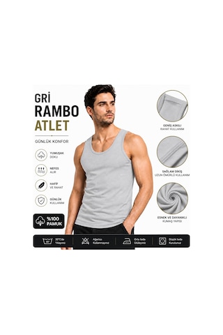No Brand Rambo Atlet Gri Gri