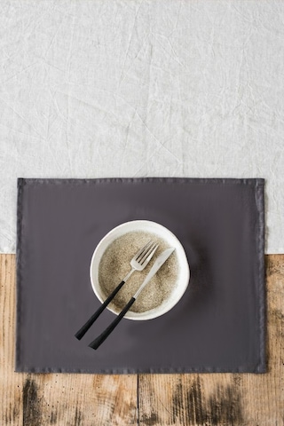 Wellstil Premium Keten Amerikan Servis 2'li 35 x 45 Gri