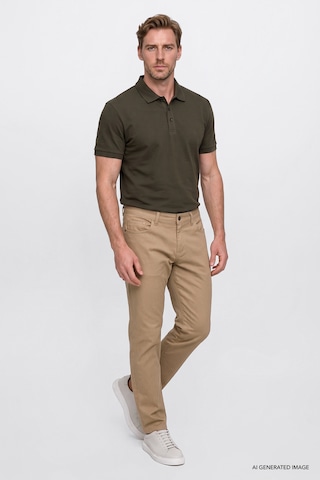 Ac&Co / Altınyıldız Classics Slim Fit Dar Kesim Pamuklu Chino Erkek Pantolon - Camel