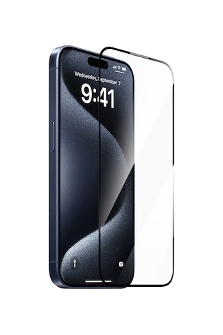 Apple Uyumlu iPhone 17 Pro Wiwu Sq-008 Oleofobik Easy Install Temperli Ekran Koruyucu Uygulama Aparatlı Şeffaf
